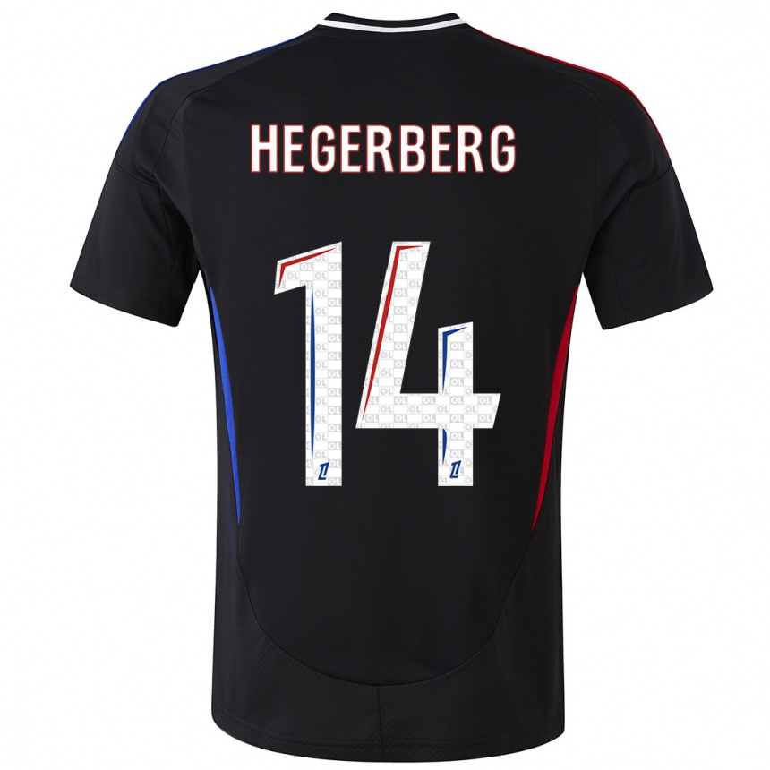 Vaikiškas Ada Hegerberg #14 Juoda Išvykos Marškinėliai 2024/25 T-Shirt