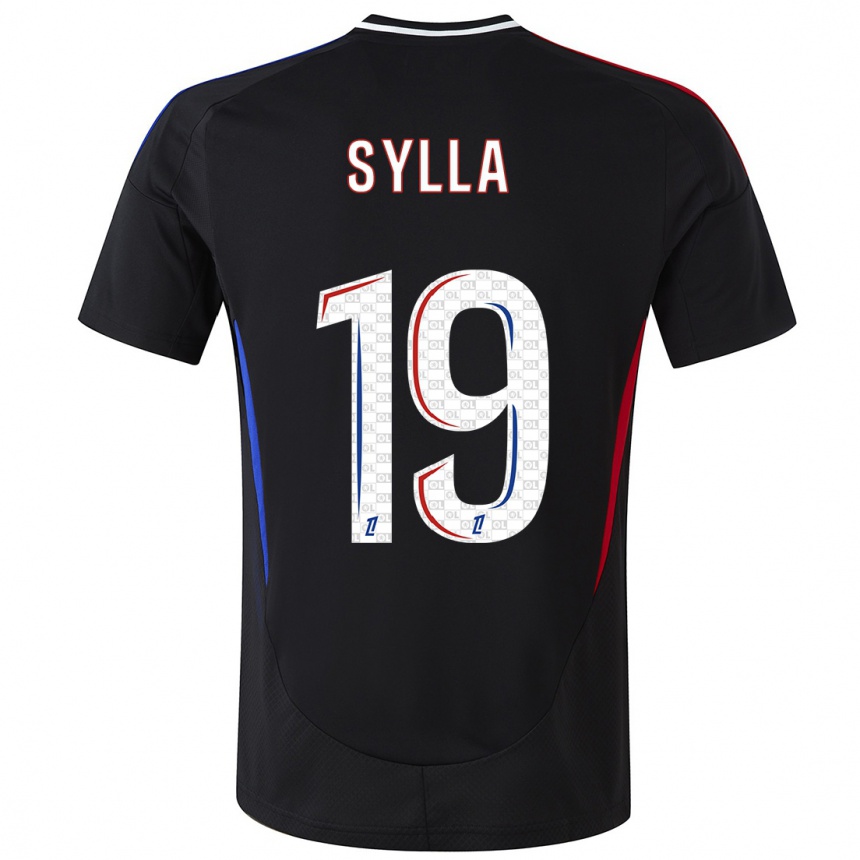 Vaikiškas Kysha Sylla #19 Juoda Išvykos Marškinėliai 2024/25 T-Shirt