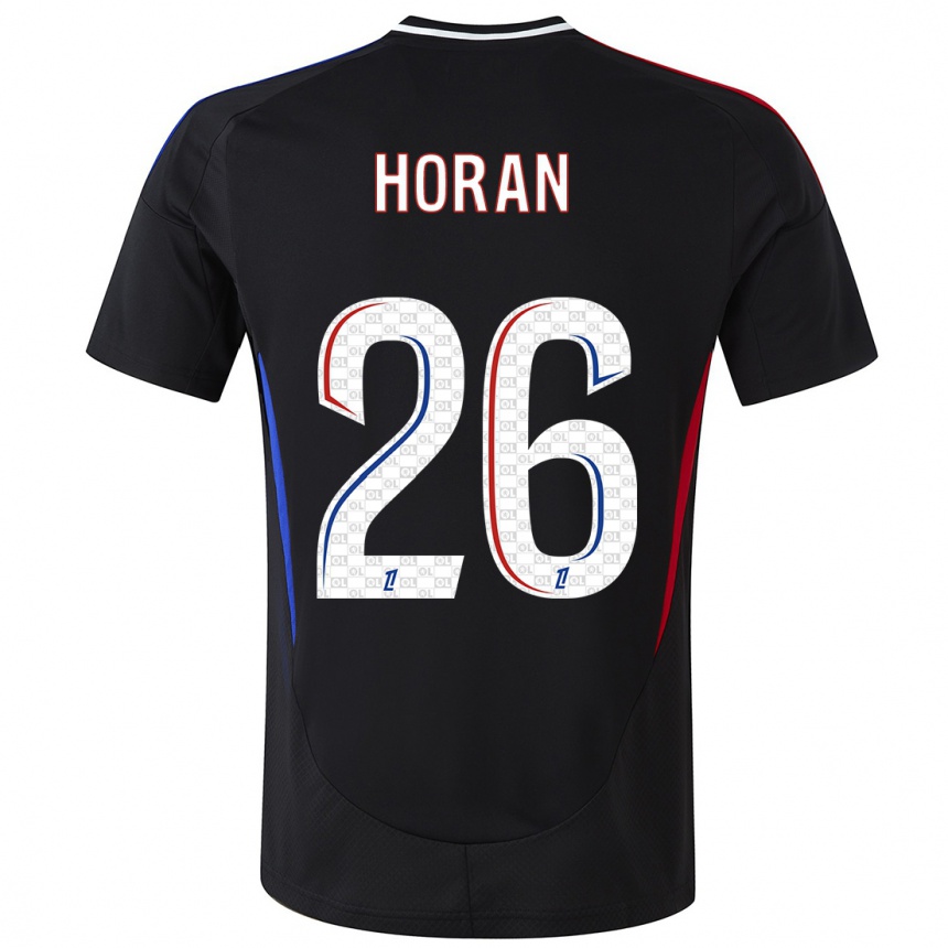 Vaikiškas Lindsey Horan #26 Juoda Išvykos Marškinėliai 2024/25 T-Shirt