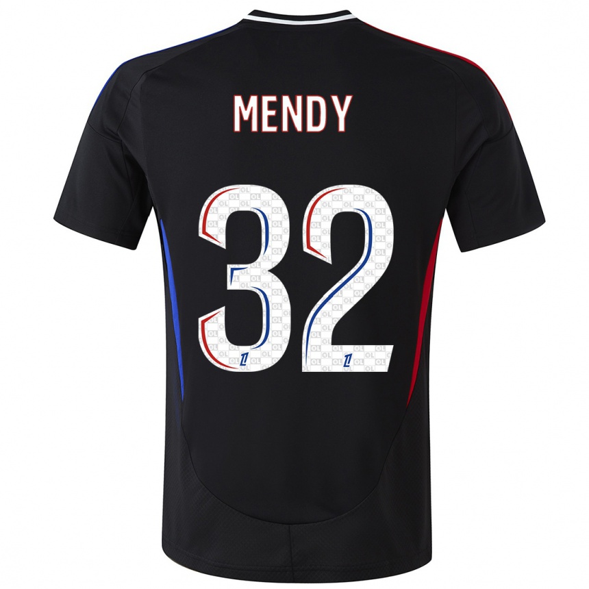 Vaikiškas Maeline Mendy #32 Juoda Išvykos Marškinėliai 2024/25 T-Shirt