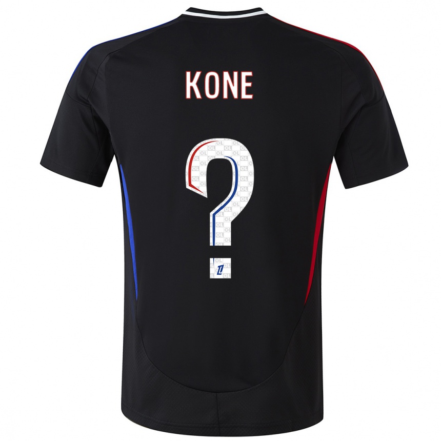 Vaikiškas Youssouf Kone #0 Juoda Išvykos Marškinėliai 2024/25 T-Shirt