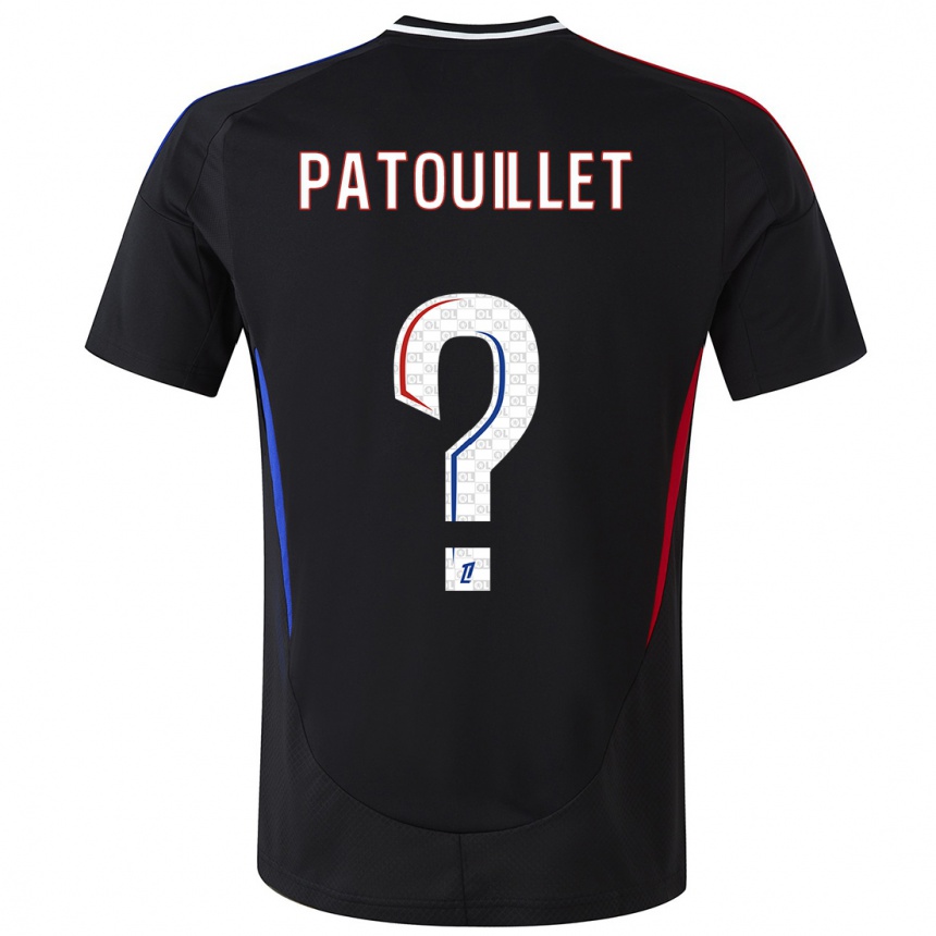 Vaikiškas Mathieu Patouillet #0 Juoda Išvykos Marškinėliai 2024/25 T-Shirt