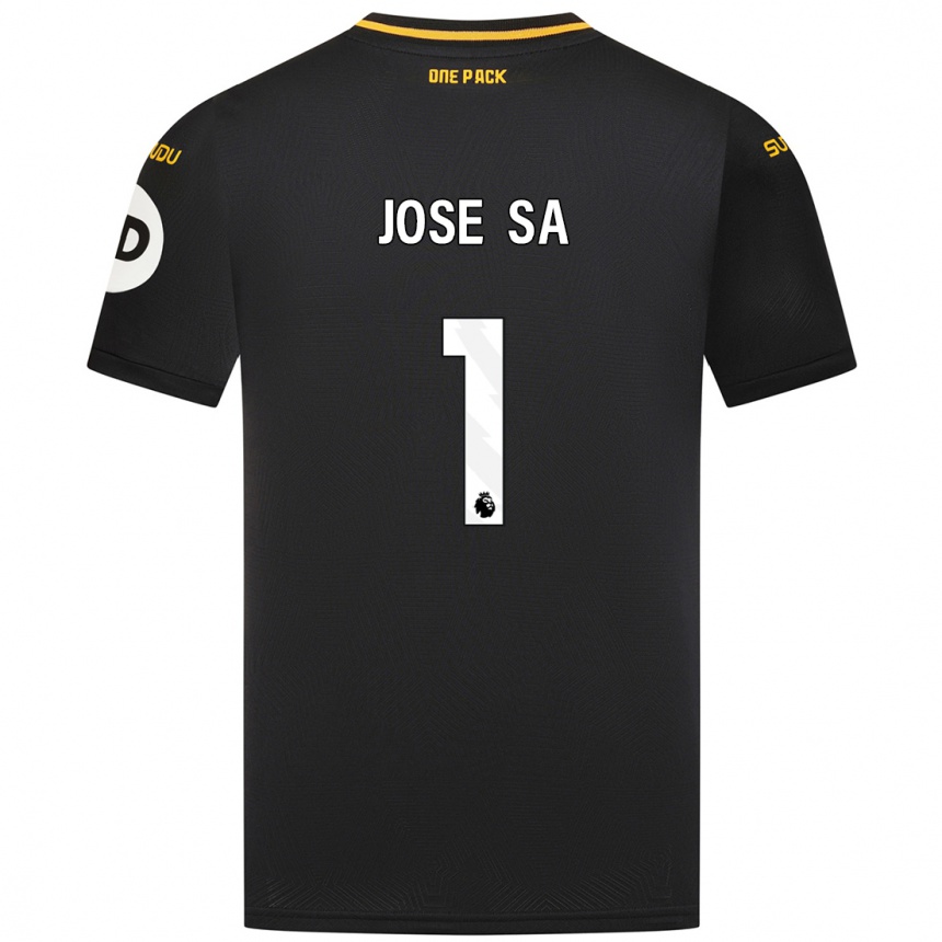 Vaikiškas José Sá #1 Juoda Išvykos Marškinėliai 2024/25 T-Shirt