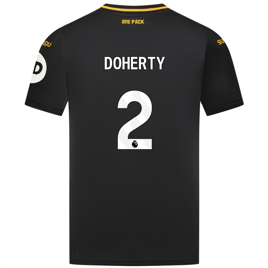 Vaikiškas Matt Doherty #2 Juoda Išvykos Marškinėliai 2024/25 T-Shirt