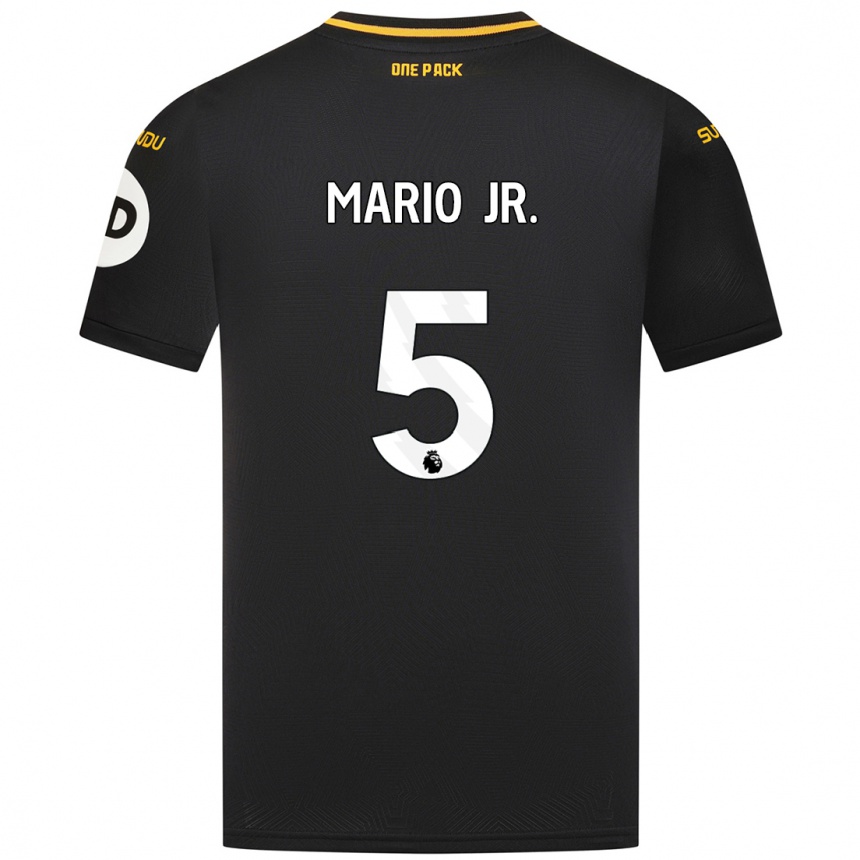 Vaikiškas Mario Lemina #5 Juoda Išvykos Marškinėliai 2024/25 T-Shirt