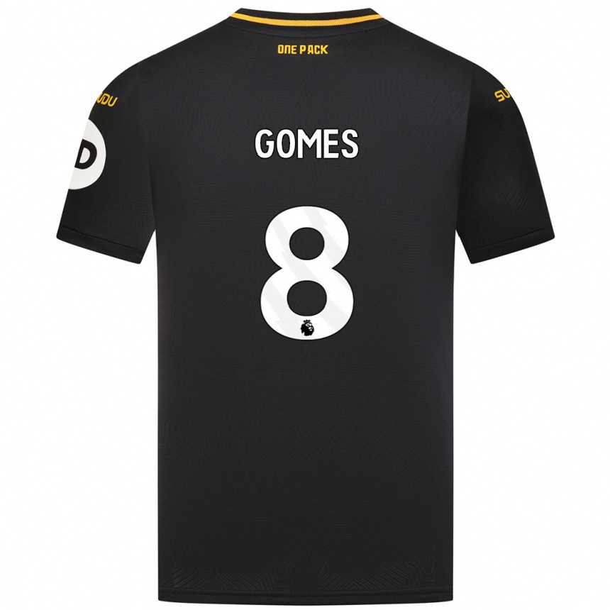 Vaikiškas João Gomes #8 Juoda Išvykos Marškinėliai 2024/25 T-Shirt