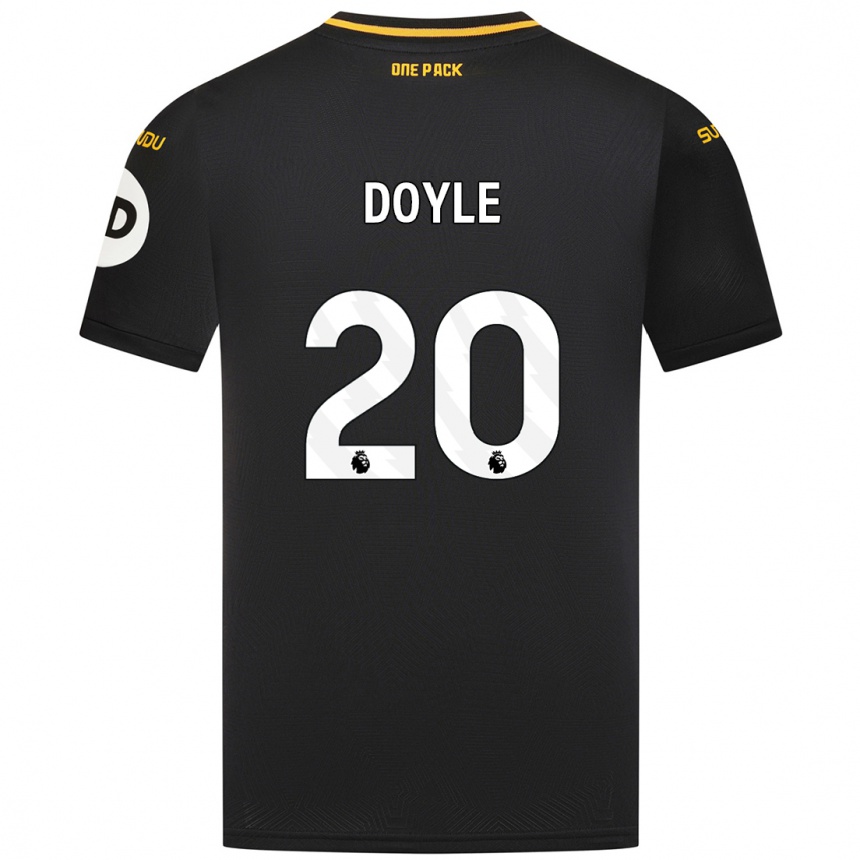 Vaikiškas Tommy Doyle #20 Juoda Išvykos Marškinėliai 2024/25 T-Shirt