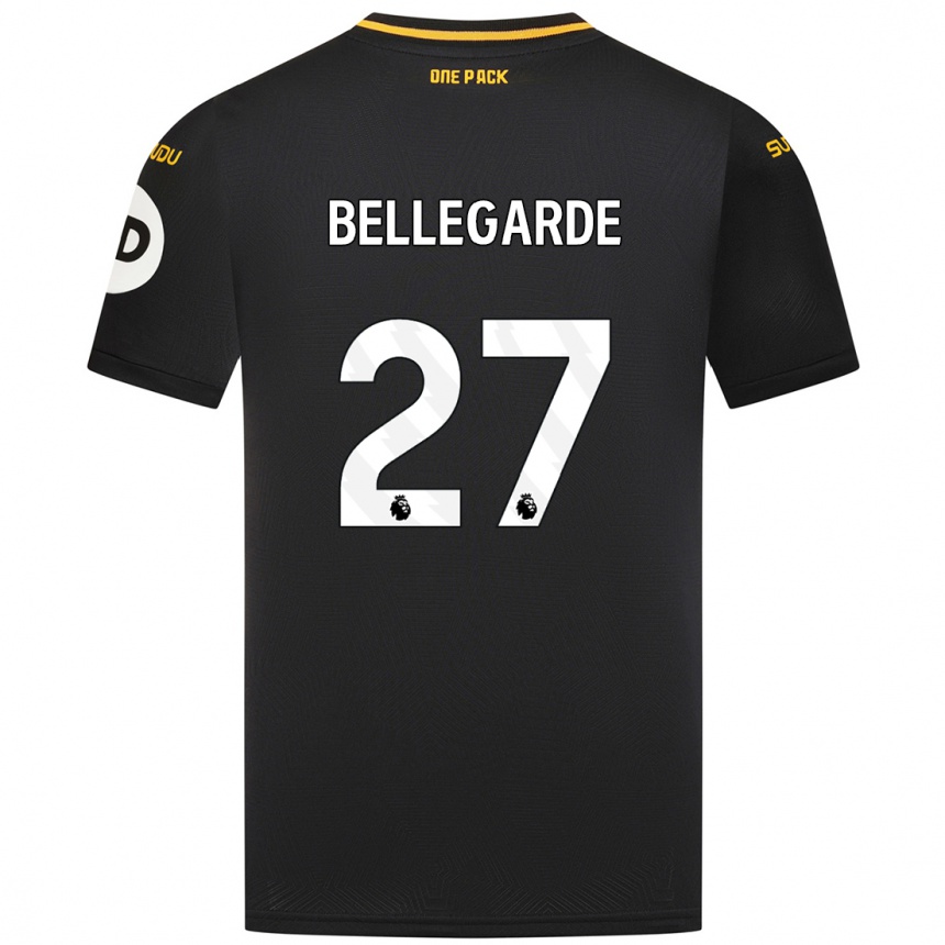 Vaikiškas Jean-Ricner Bellegarde #27 Juoda Išvykos Marškinėliai 2024/25 T-Shirt