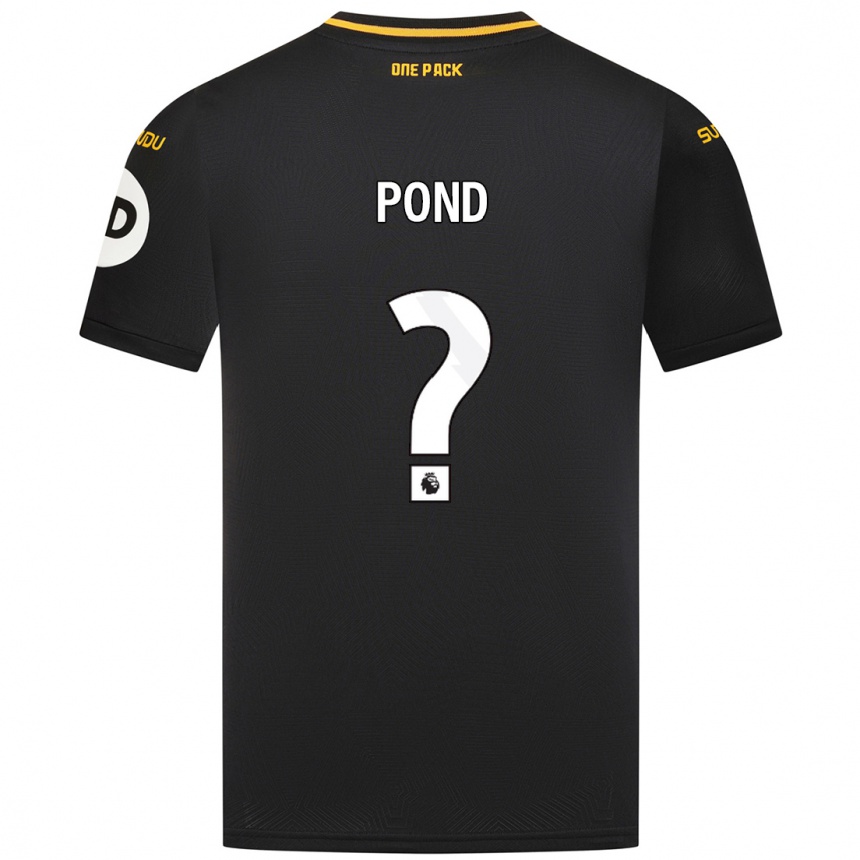 Vaikiškas Alfie Pond #0 Juoda Išvykos Marškinėliai 2024/25 T-Shirt