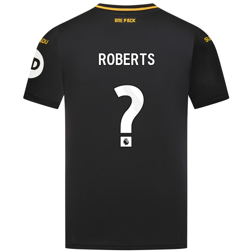 Vaikiškas Tyler Roberts #0 Juoda Išvykos Marškinėliai 2024/25 T-Shirt