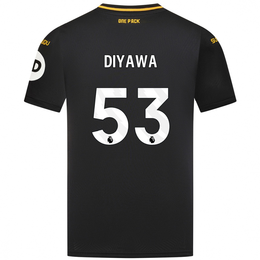 Vaikiškas Aaron Keto-Diyawa #53 Juoda Išvykos Marškinėliai 2024/25 T-Shirt