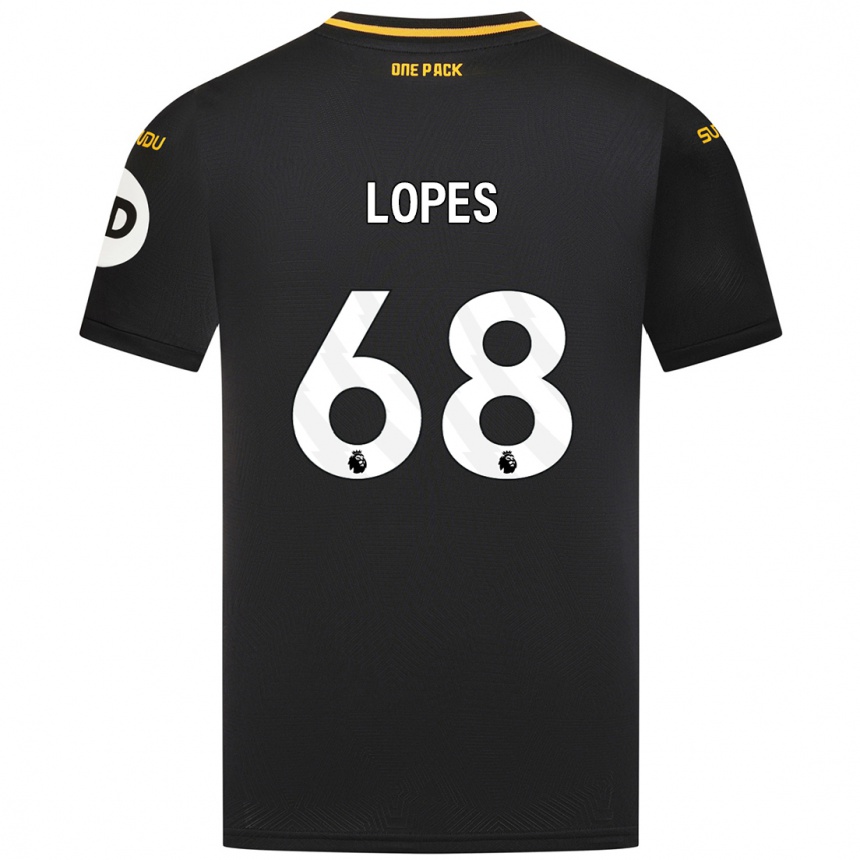 Vaikiškas Leo Lopes #68 Juoda Išvykos Marškinėliai 2024/25 T-Shirt