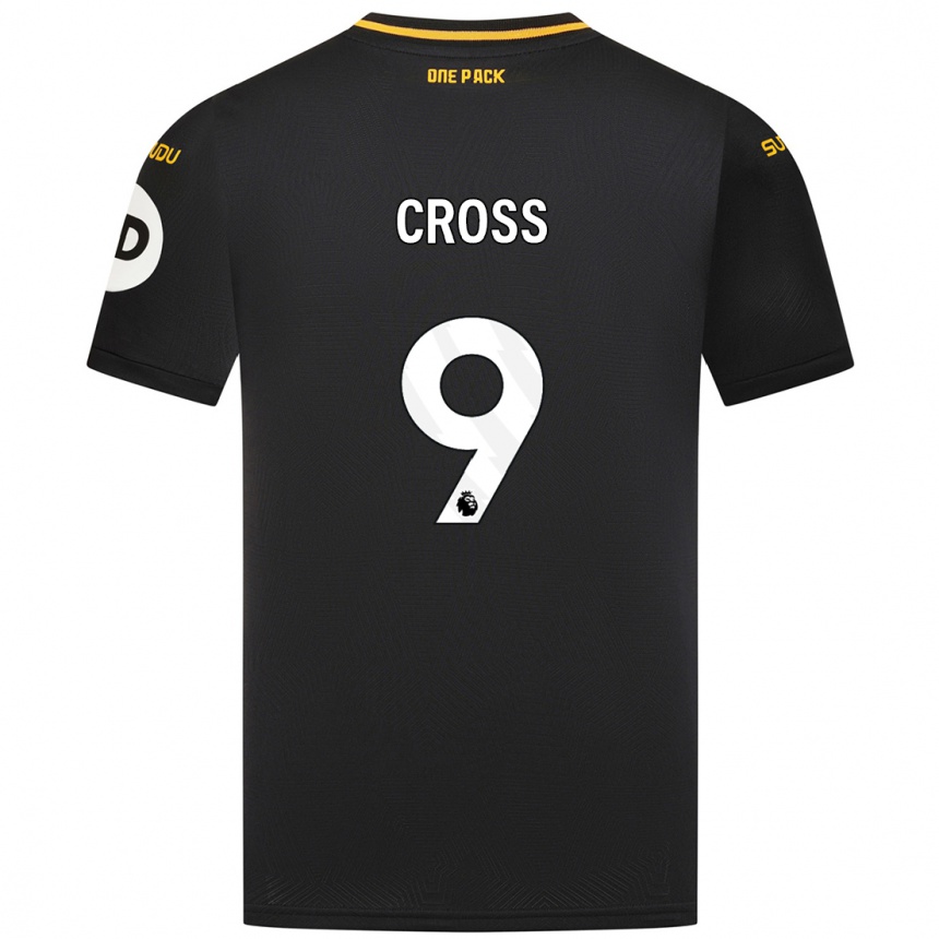 Vaikiškas Jade Cross #9 Juoda Išvykos Marškinėliai 2024/25 T-Shirt