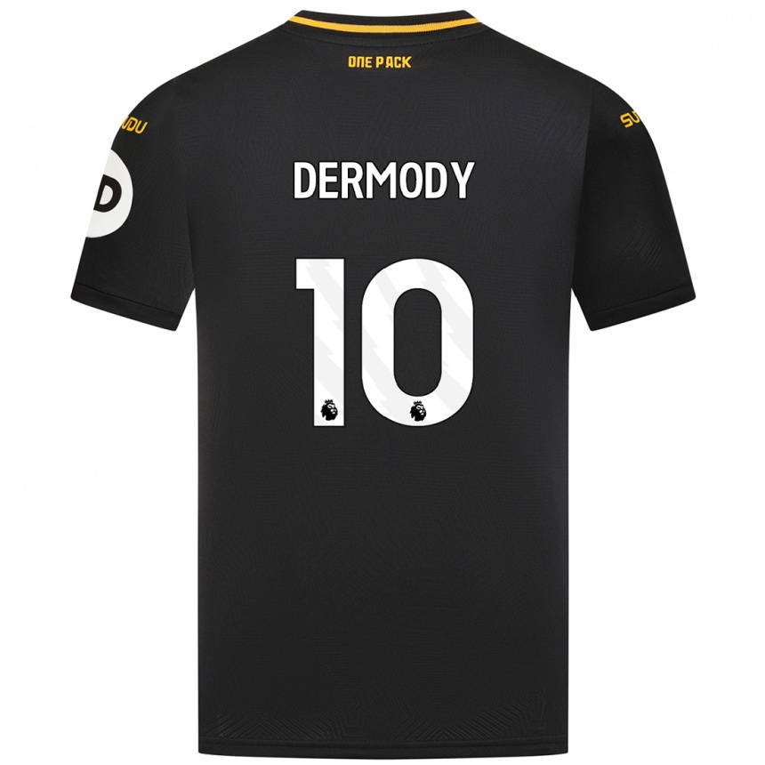 Vaikiškas Helen Dermody #10 Juoda Išvykos Marškinėliai 2024/25 T-Shirt