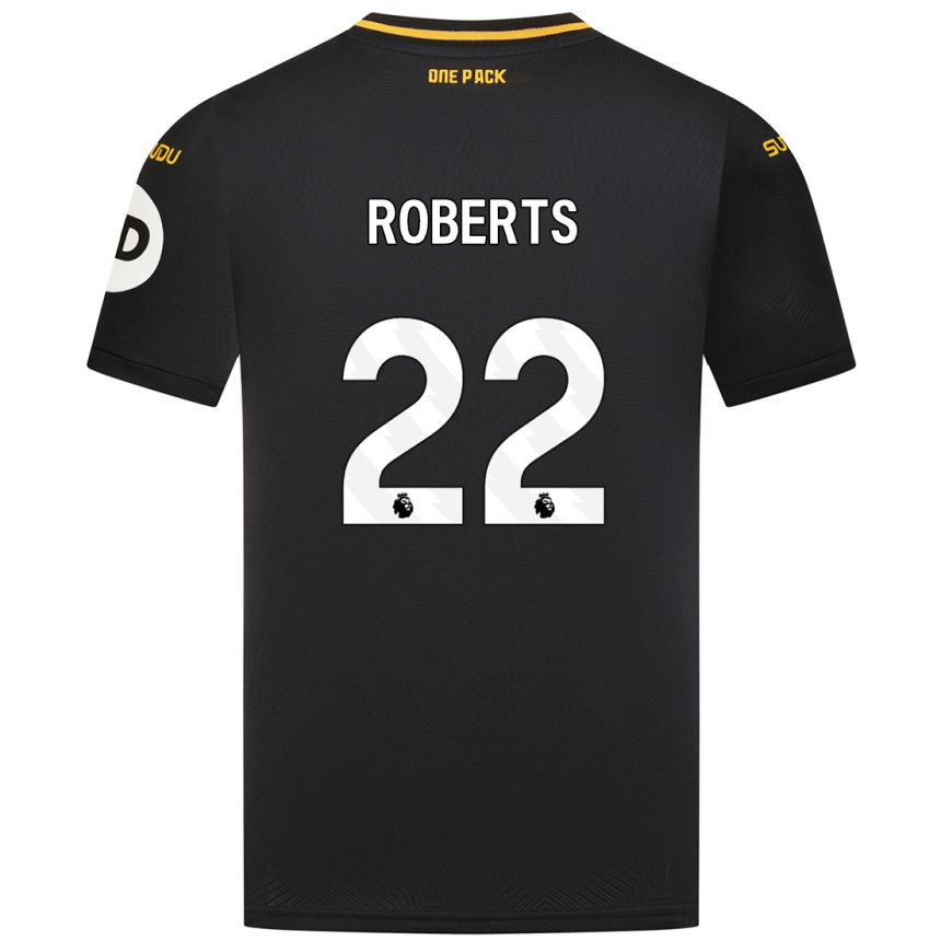 Vaikiškas Beth Roberts #22 Juoda Išvykos Marškinėliai 2024/25 T-Shirt