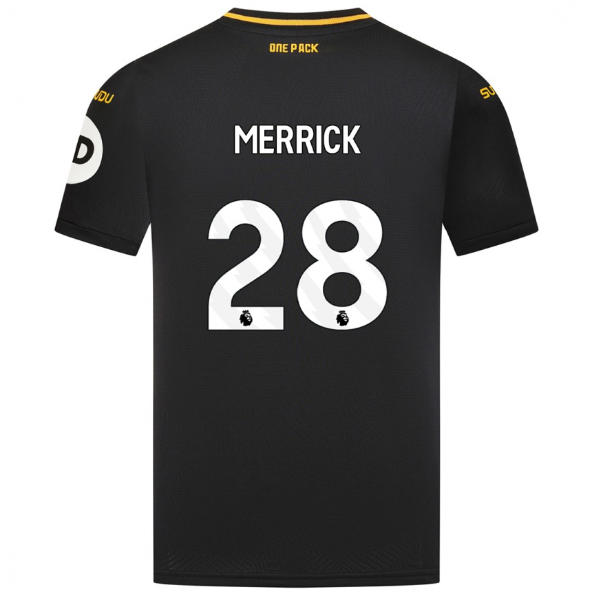 Vaikiškas Beth Merrick #28 Juoda Išvykos Marškinėliai 2024/25 T-Shirt