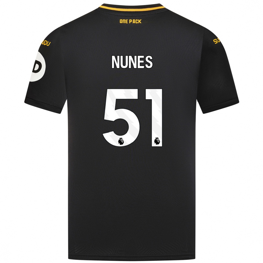 Vaikiškas Grazi Nunes #51 Juoda Išvykos Marškinėliai 2024/25 T-Shirt