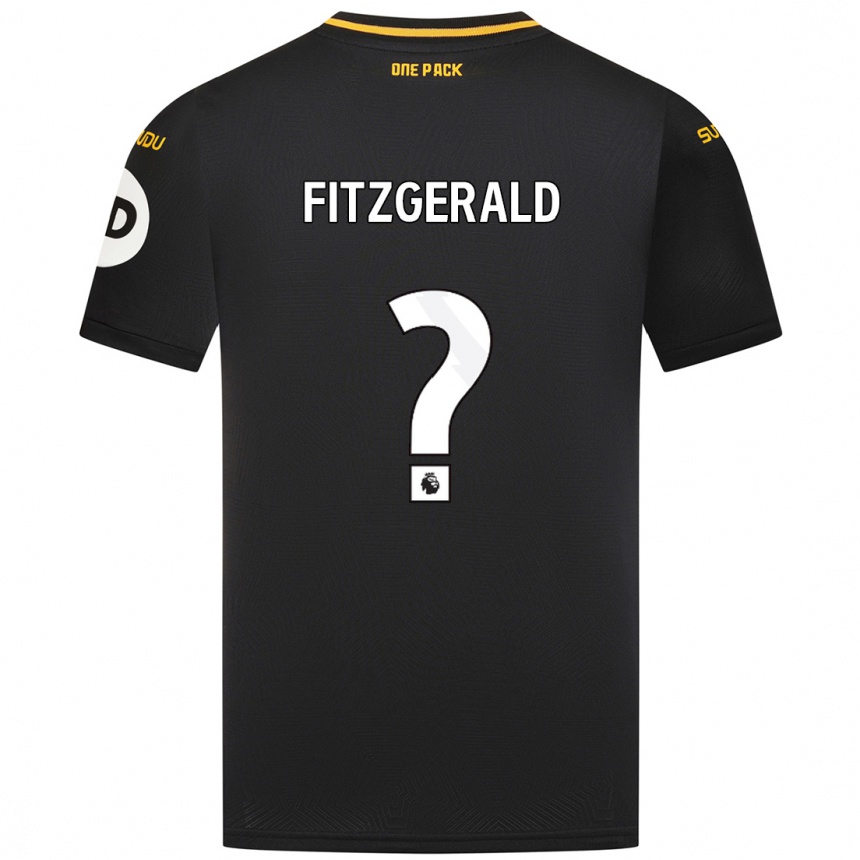 Vaikiškas Kyle Fitzgerald #0 Juoda Išvykos Marškinėliai 2024/25 T-Shirt