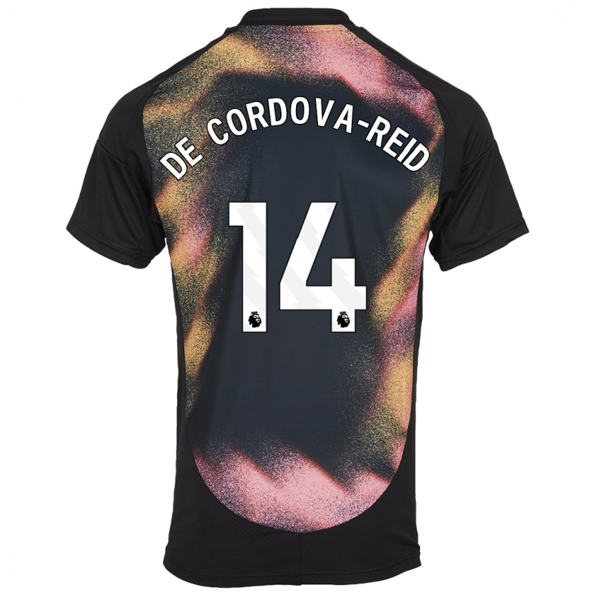 Vaikiškas Bobby De Cordova-Reid #14 Juoda Balta Išvykos Marškinėliai 2024/25 T-Shirt