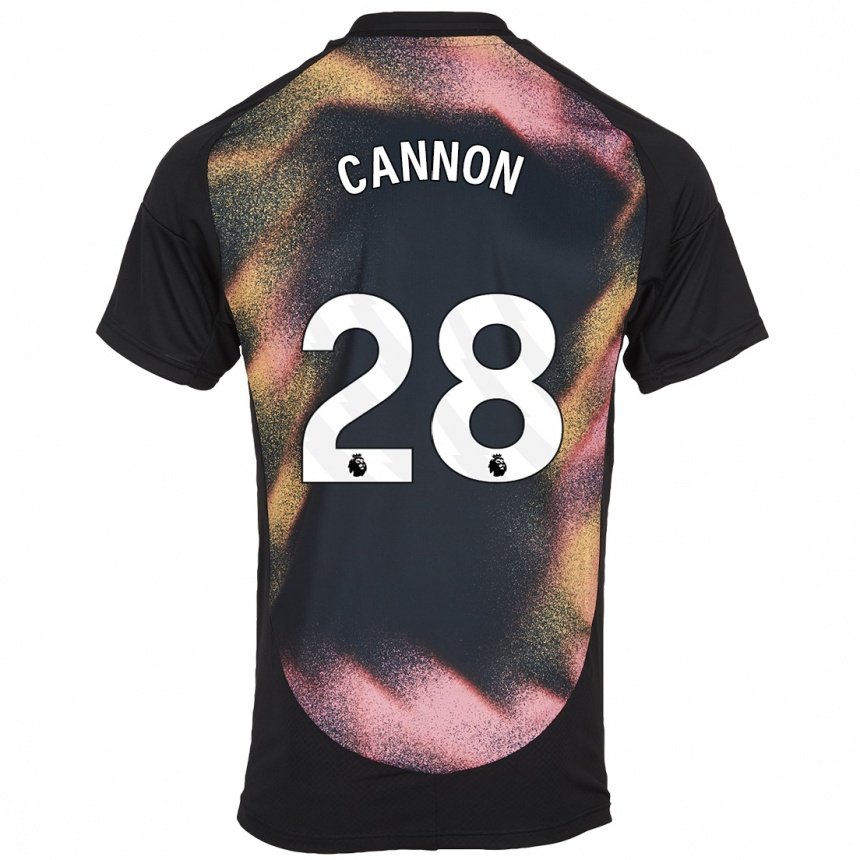 Vaikiškas Thomas Cannon #28 Juoda Balta Išvykos Marškinėliai 2024/25 T-Shirt