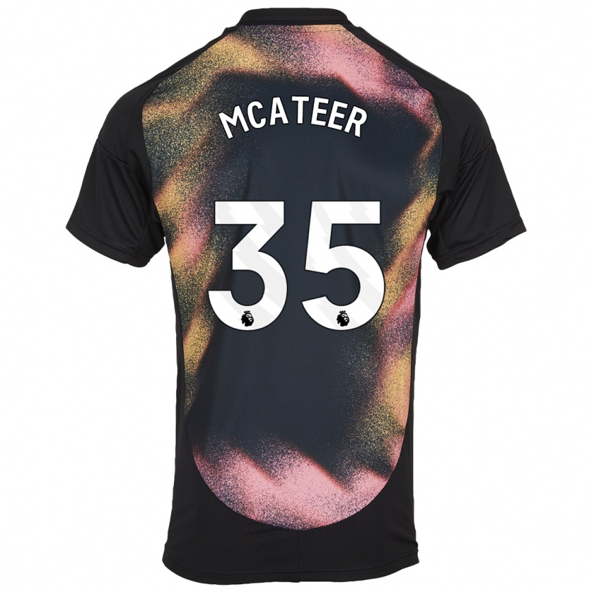 Vaikiškas Kasey Mcateer #35 Juoda Balta Išvykos Marškinėliai 2024/25 T-Shirt