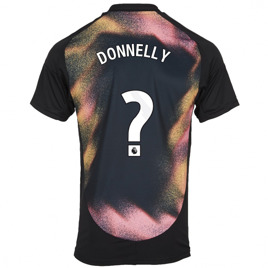 Vaikiškas Ryan Donnelly #0 Juoda Balta Išvykos Marškinėliai 2024/25 T-Shirt