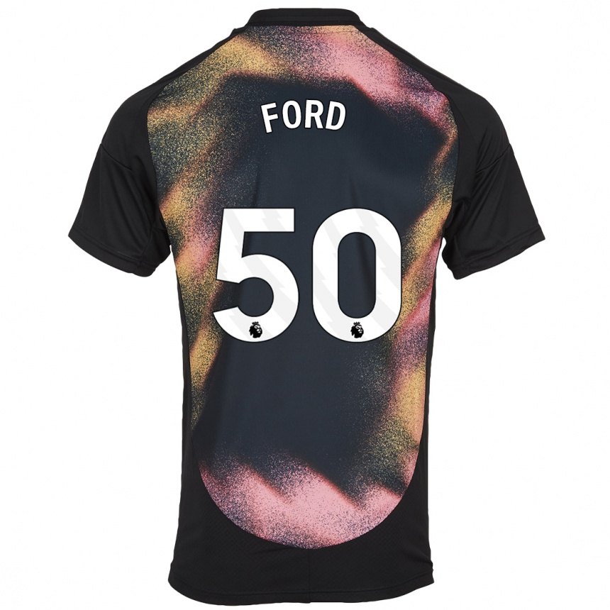 Vaikiškas Harvey Godsmark-Ford #50 Juoda Balta Išvykos Marškinėliai 2024/25 T-Shirt