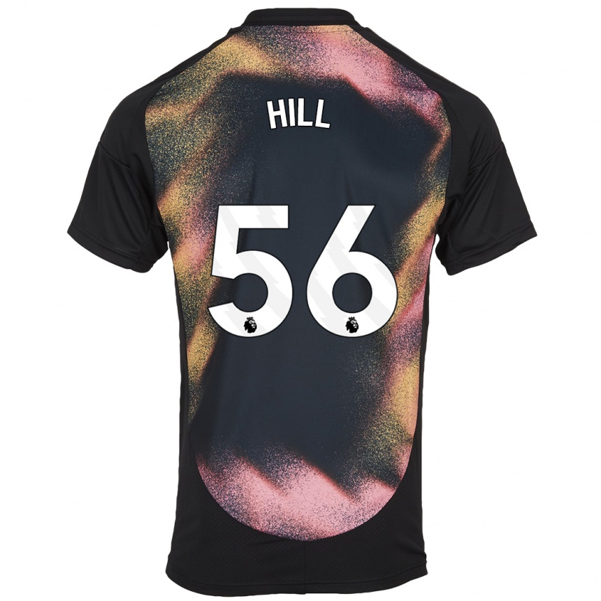 Vaikiškas Deniche Hill #56 Juoda Balta Išvykos Marškinėliai 2024/25 T-Shirt