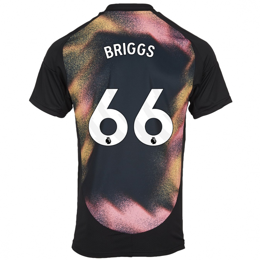 Vaikiškas Logan Briggs #66 Juoda Balta Išvykos Marškinėliai 2024/25 T-Shirt