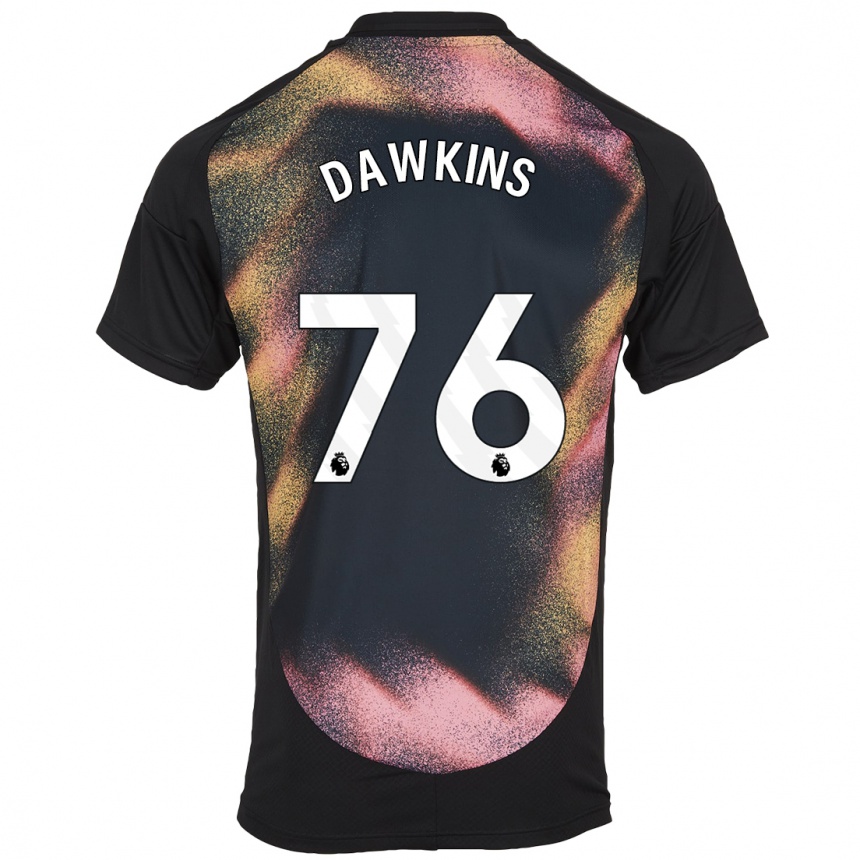 Vaikiškas Kartell Dawkins #76 Juoda Balta Išvykos Marškinėliai 2024/25 T-Shirt