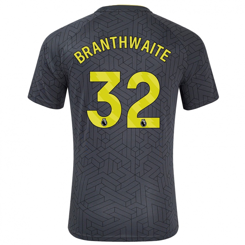 Vaikiškas Jarrad Branthwaite #32 Juoda Geltona Išvykos Marškinėliai 2024/25 T-Shirt