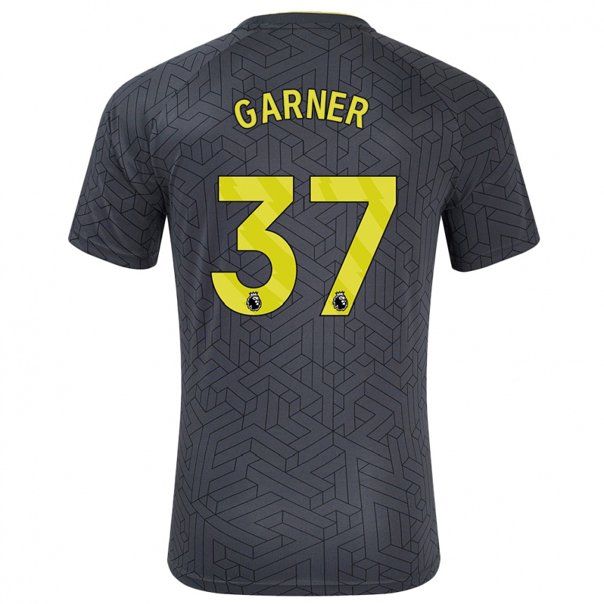 Vaikiškas James Garner #37 Juoda Geltona Išvykos Marškinėliai 2024/25 T-Shirt