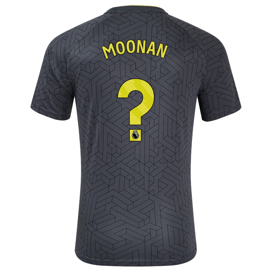 Vaikiškas Bradley Moonan #0 Juoda Geltona Išvykos Marškinėliai 2024/25 T-Shirt