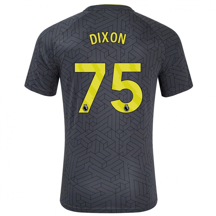 Vaikiškas Roman Dixon #75 Juoda Geltona Išvykos Marškinėliai 2024/25 T-Shirt