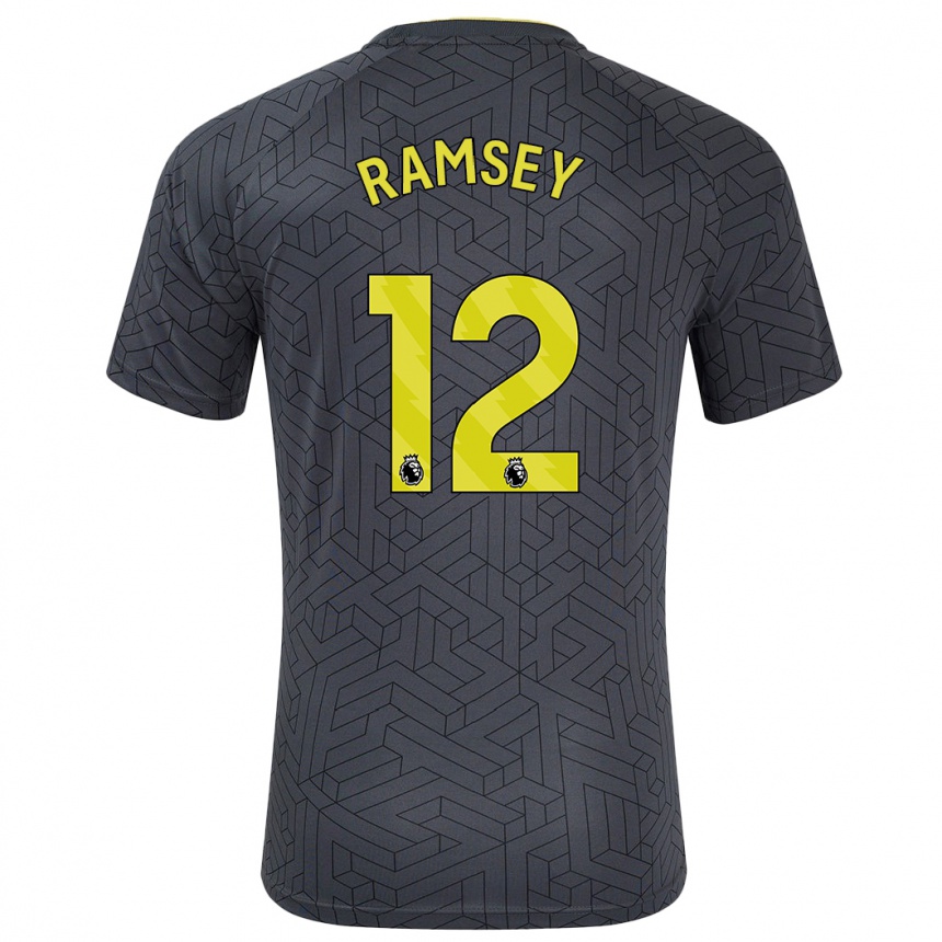 Vaikiškas Emily Ramsey #12 Juoda Geltona Išvykos Marškinėliai 2024/25 T-Shirt