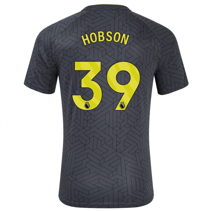 Vaikiškas Issy Hobson #39 Juoda Geltona Išvykos Marškinėliai 2024/25 T-Shirt