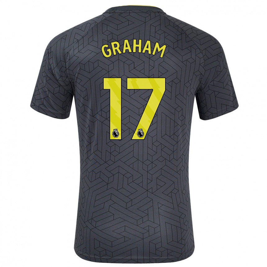 Vaikiškas Lucy Graham #17 Juoda Geltona Išvykos Marškinėliai 2024/25 T-Shirt