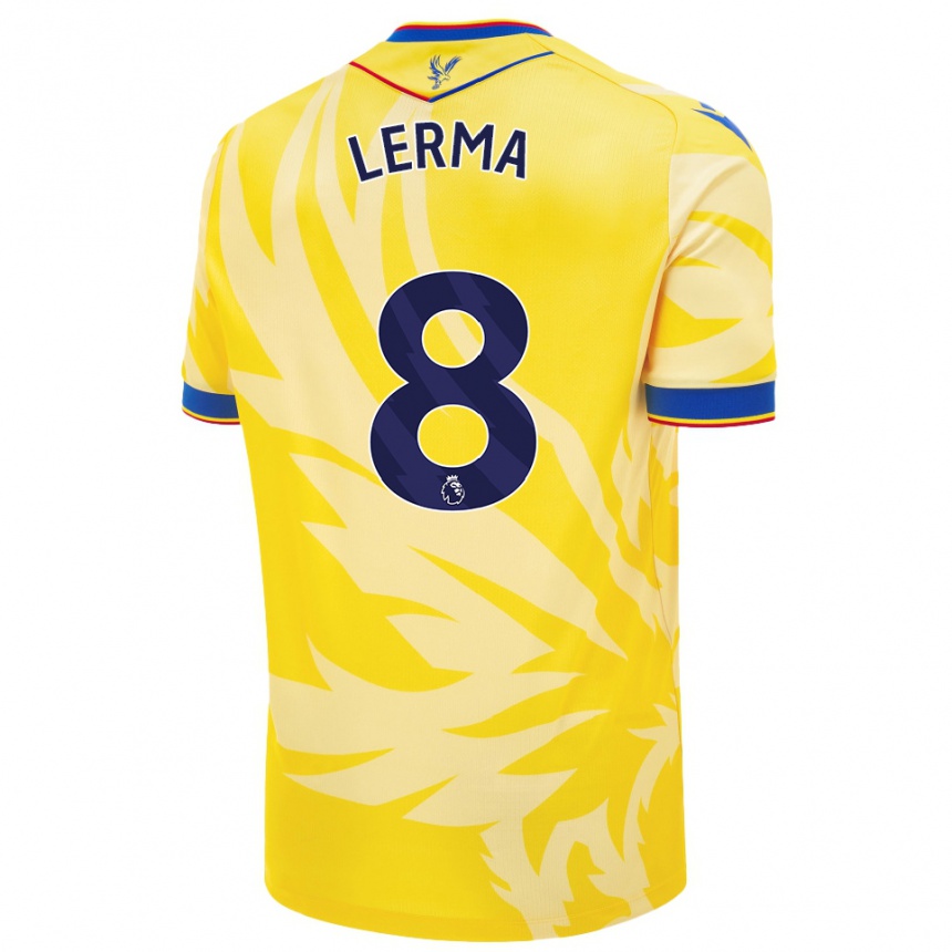 Vaikiškas Jefferson Lerma #8 Geltona Išvykos Marškinėliai 2024/25 T-Shirt