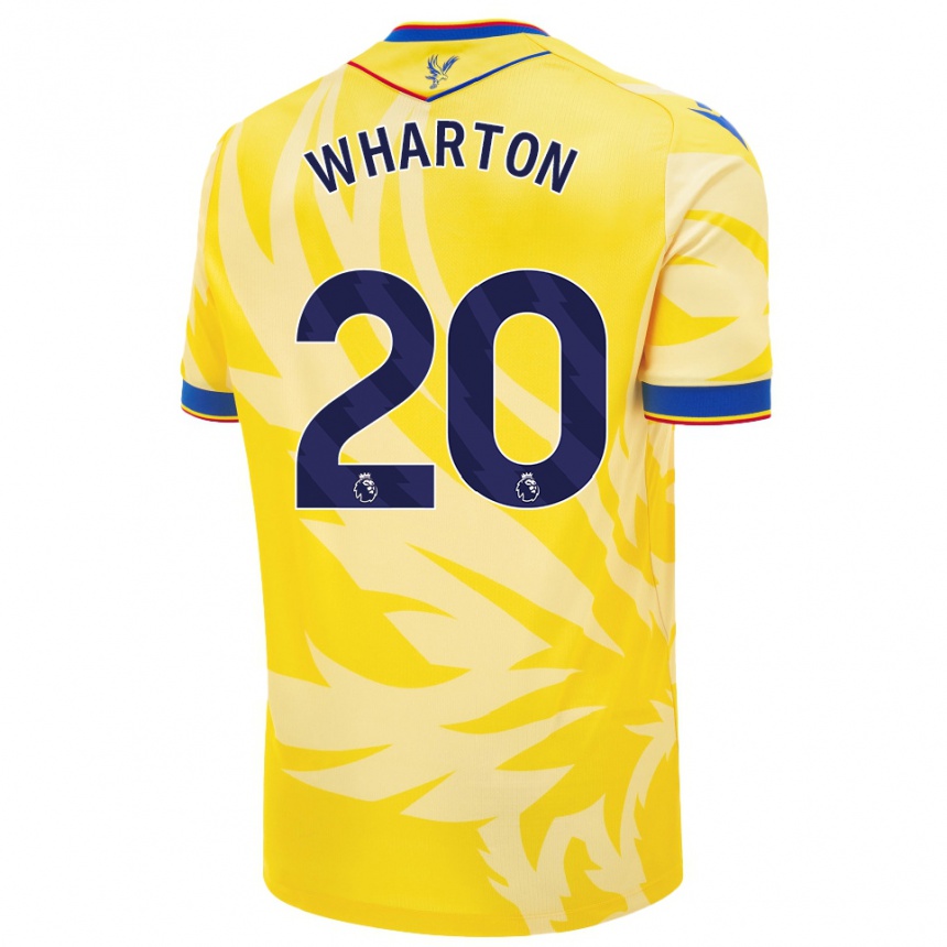 Vaikiškas Adam Wharton #20 Geltona Išvykos Marškinėliai 2024/25 T-Shirt