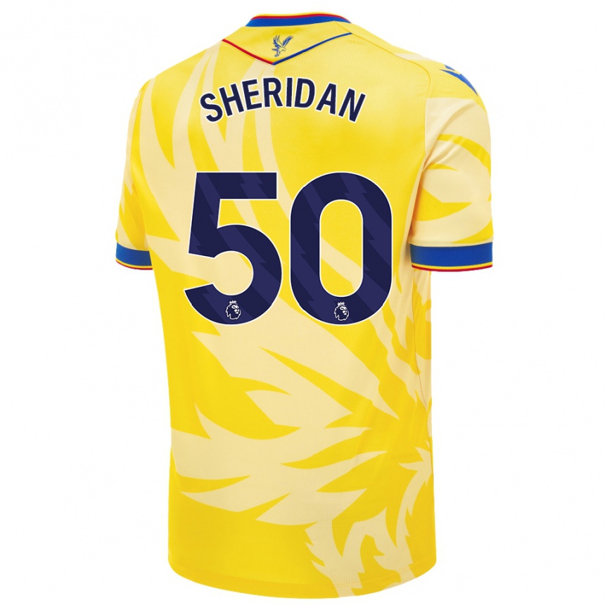 Vaikiškas Joe Sheridan #50 Geltona Išvykos Marškinėliai 2024/25 T-Shirt