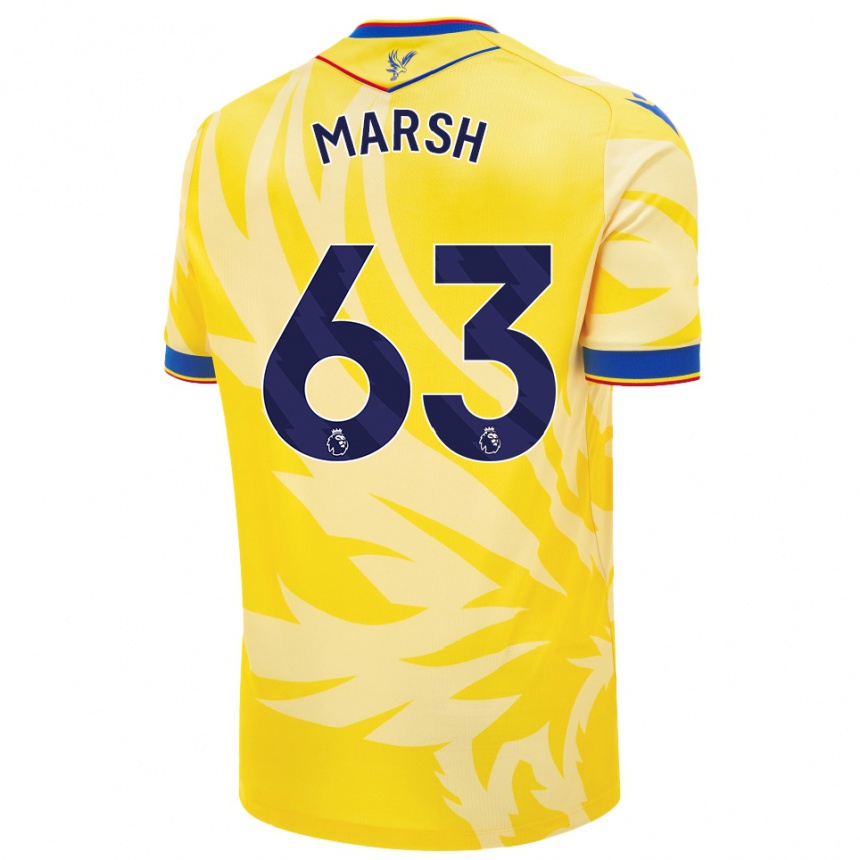 Vaikiškas Zach Marsh #63 Geltona Išvykos Marškinėliai 2024/25 T-Shirt