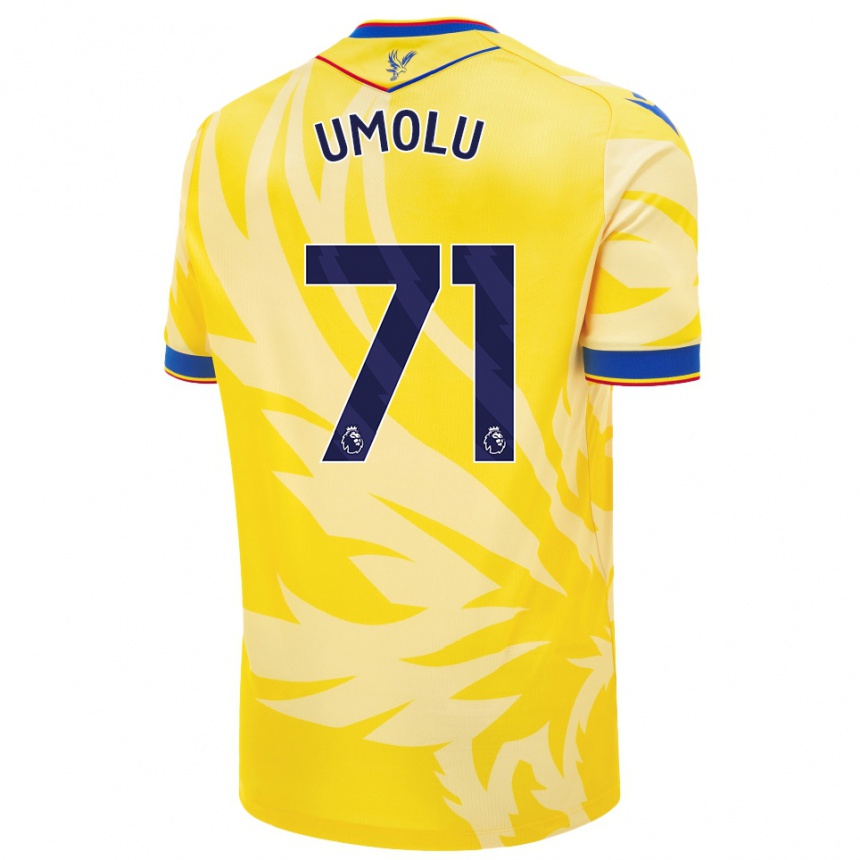 Vaikiškas Jemiah Umolu #71 Geltona Išvykos Marškinėliai 2024/25 T-Shirt