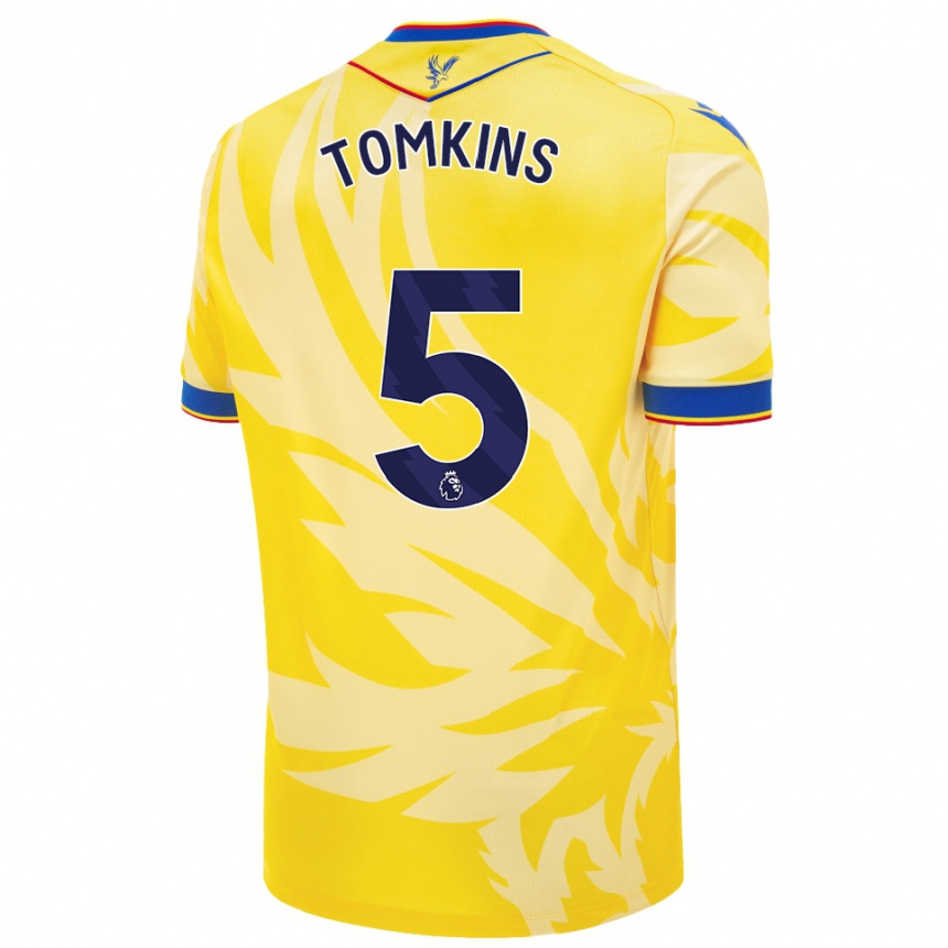 Vaikiškas James Tomkins #5 Geltona Išvykos Marškinėliai 2024/25 T-Shirt