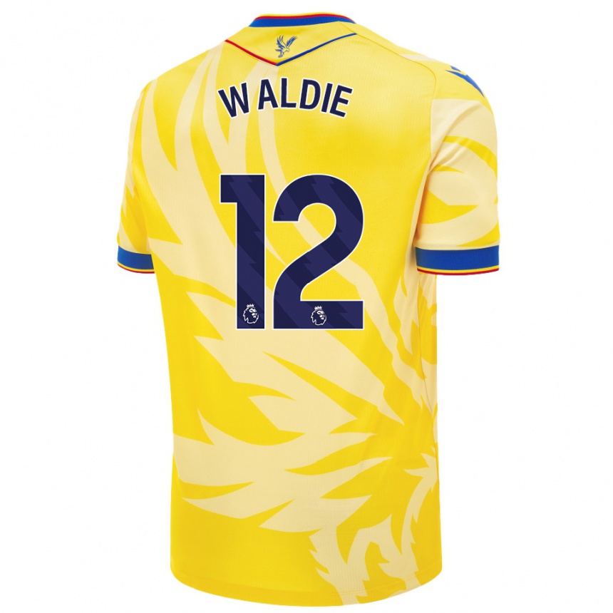 Vaikiškas Lizzie Waldie #12 Geltona Išvykos Marškinėliai 2024/25 T-Shirt