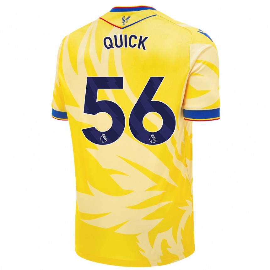 Vaikiškas Daniel Quick #56 Geltona Išvykos Marškinėliai 2024/25 T-Shirt