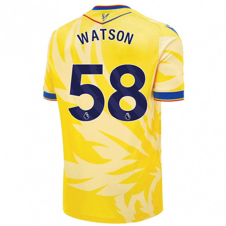 Vaikiškas Noah Watson #58 Geltona Išvykos Marškinėliai 2024/25 T-Shirt