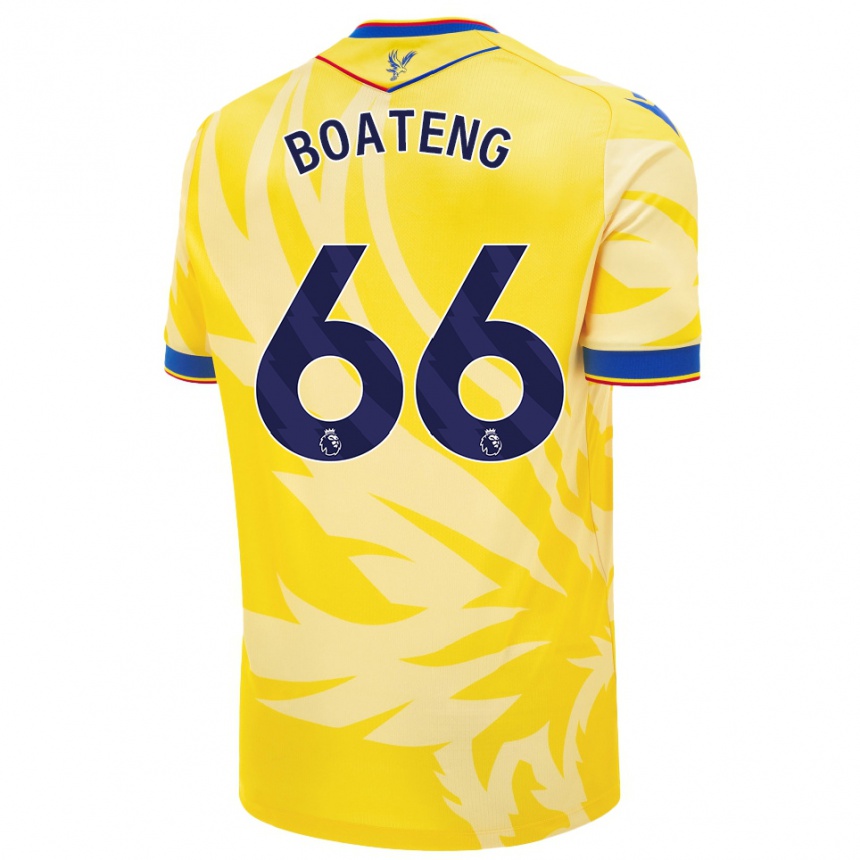 Vaikiškas David Boateng #66 Geltona Išvykos Marškinėliai 2024/25 T-Shirt