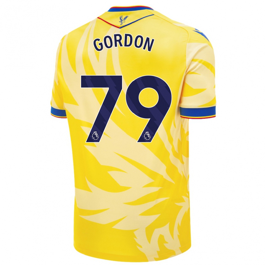 Vaikiškas John-Kymani Gordon #79 Geltona Išvykos Marškinėliai 2024/25 T-Shirt