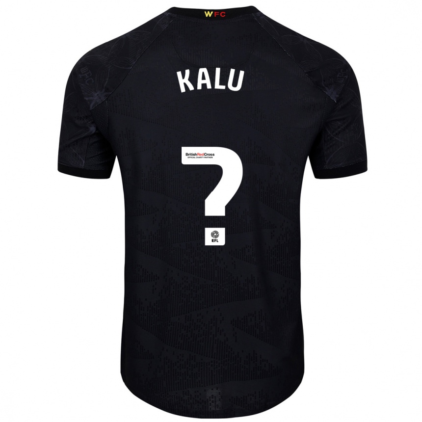 Vaikiškas Samuel Kalu #0 Juoda Balta Išvykos Marškinėliai 2024/25 T-Shirt