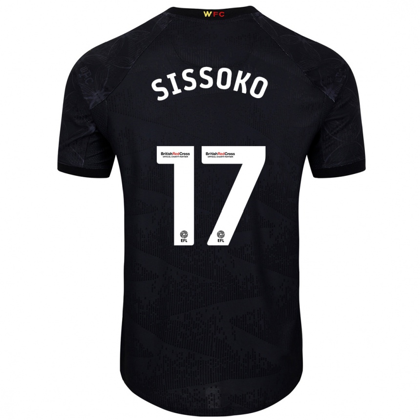 Vaikiškas Moussa Sissoko #17 Juoda Balta Išvykos Marškinėliai 2024/25 T-Shirt